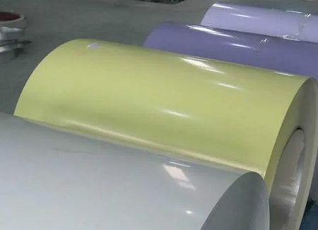 Fluorocarbon coated color steel plate